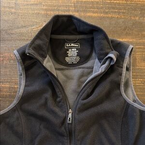 L.L. Bean Charcoal Fleece Vest